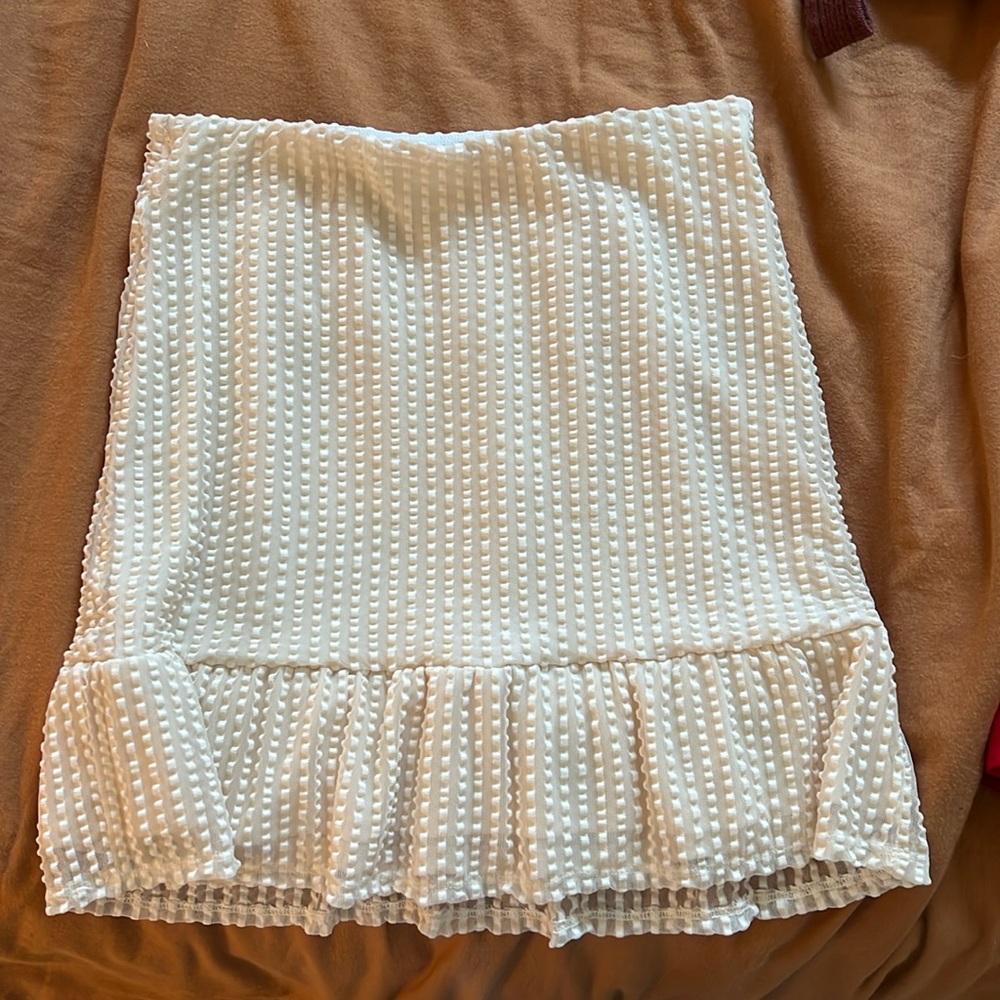 Ivory miniskirt